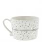 Preview: Mug White *Dots / Smile* grey