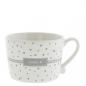 Preview: Mug White *Dots / Smile* grey