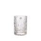 Preview: Kerzenhalter/ Vase *gemustertes Glas* 6x8 cm