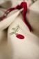 Preview: Stoffserviette Tradition *Weihnachtskugel-Tannenzweig* leinenfarbig