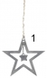 Preview: Tannenbaumschmuck *Stern* zink