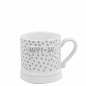 Preview: Mug white small *Titane Dots-Happy Day grey*