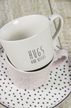 Mug white-rose *Hugs & Kisses*