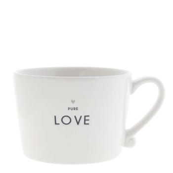 Mug white *Pure Love* black