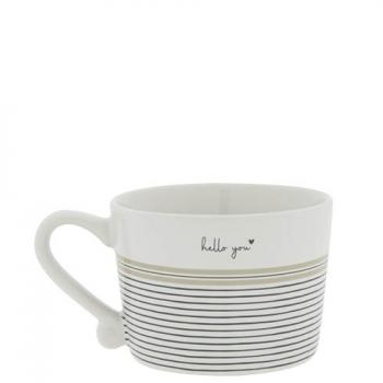 Mug white *Stripes-Coffee* small