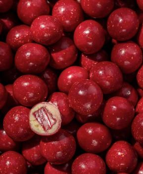 Fruchtgummi mit Schokolade *RASPBERRY-HIMBEER* small