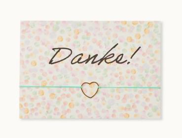 Armband m. Karte *Danke-Herz*
