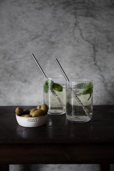 Trinkglas *geriffelt* hoch 50cl