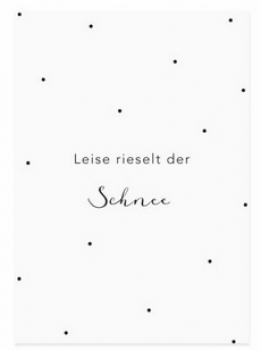 Postkarte *Leise rieselt der Schnee*