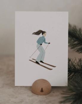 Postkarte *Ski Girl*