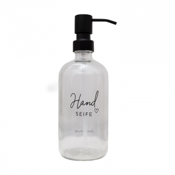 Seifenspender *Handseife* 500ml transparent