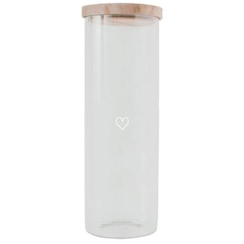 Vorratsglas *Herz* weiß 30 cm