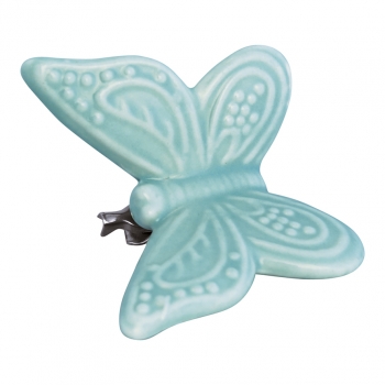 Ornament *Schmetterling* m.Clip pale blue