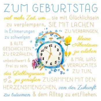 Postkarte *Mehr Zeit zum Glücklichsein*