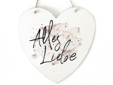 Herzschild *Alles Liebe*