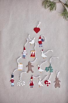 Anhänger *Mistelzweig* weiss