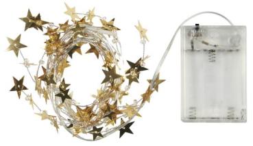 Lichterkette *20 goldene Sterne*