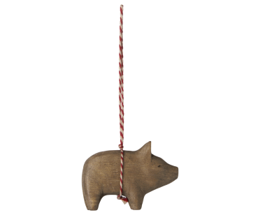 Anhänger *Holzschweinchen* natur groß