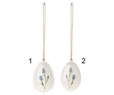 Anhänger Osterei *Ornament* blau