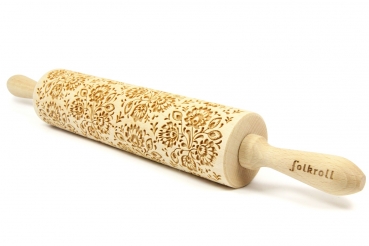 Nudelholz graviert * Floral*