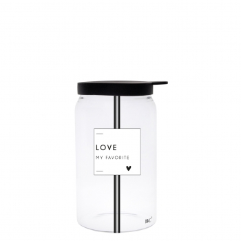 Vorratsglas mit Silikondeckel XS *LOVE*