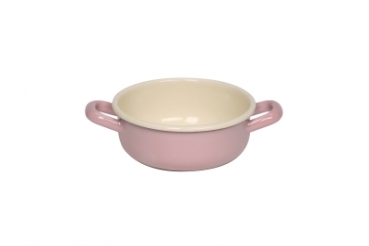 Emaille Bauernschüssel *rosa* 14cm