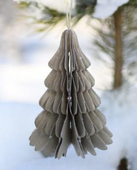 Anhänger Baum *GRANSTAD* beige