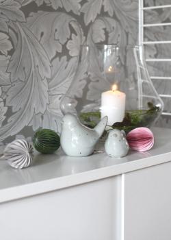 Anhänger Papier-Ei *DJUPDALEN* rosa