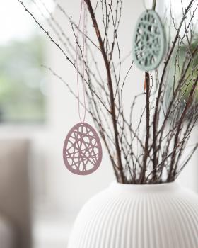 Anhänger Holz Ei *STENINGE* rosa