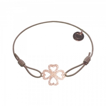 Armband *Lucky* ms roségold/taupe