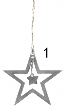 Tannenbaumschmuck *Stern* zink