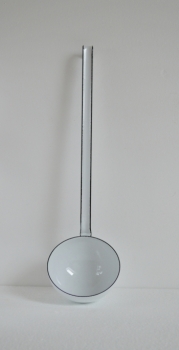 Emaille Schöpflöffel *weiß* 9cm