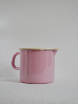 Emaille Schnabeltopf *rosa* 1 Liter