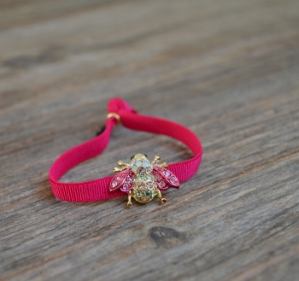 Armband *Bee* pink/fuchsia