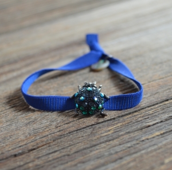 Armband *Beetle* blau/royalblau