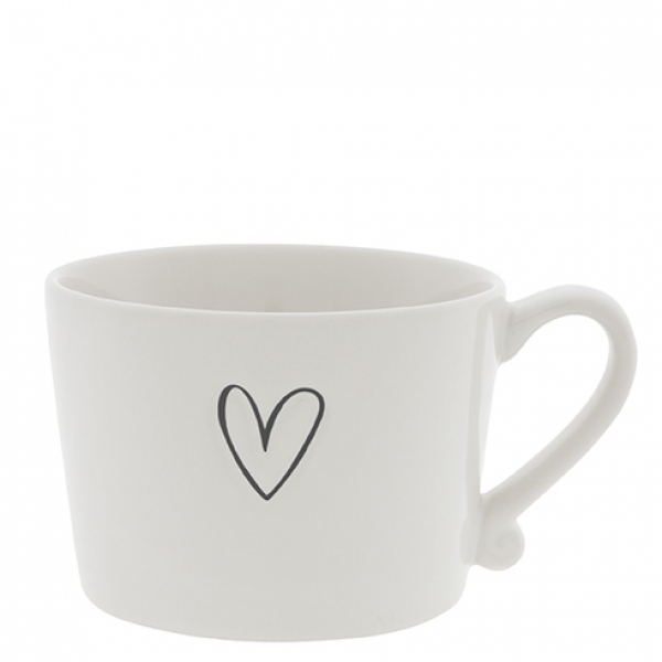 Mug white *Heart* black