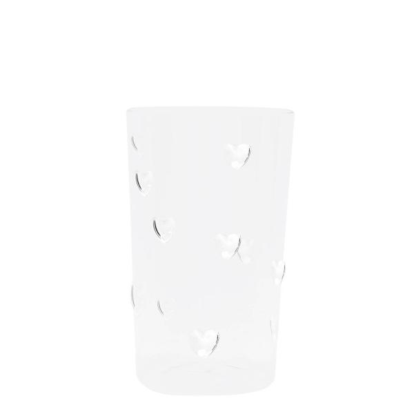 Trinkglas *Hearts* L natural shape