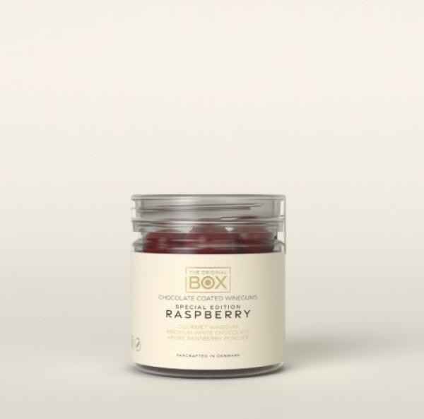 Fruchtgummi mit Schokolade *RASPBERRY-HIMBEER* small