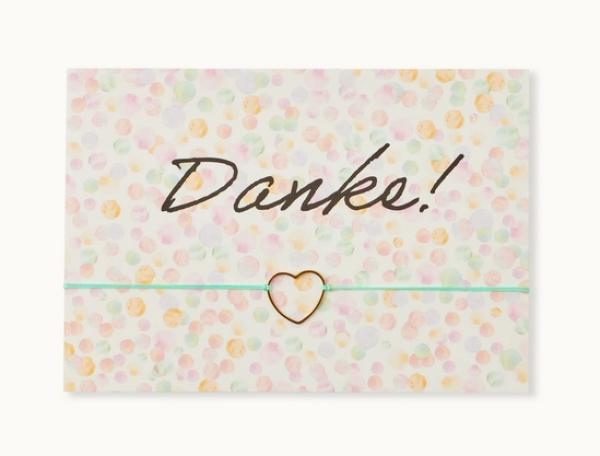 Armband m. Karte *Danke-Herz*