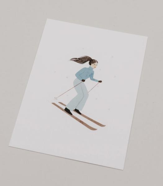 Postkarte *Ski Girl*