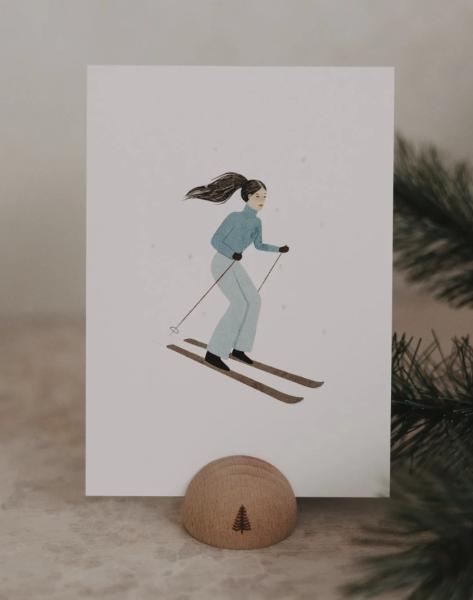 Postkarte *Ski Girl*