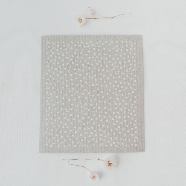 Schwammtücher 3er Set *Punkte grau*