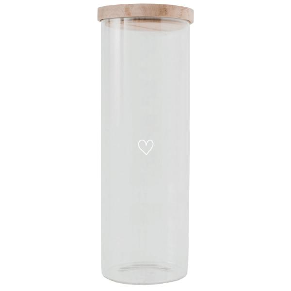 Vorratsglas *Herz* weiß 30 cm