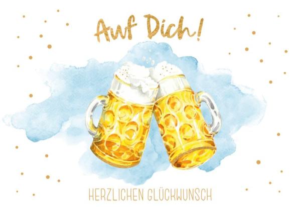 Doppelkarte *Prost-Auf Dich*