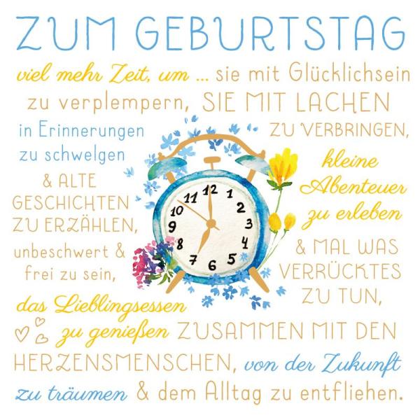 Postkarte *Mehr Zeit zum Glücklichsein*