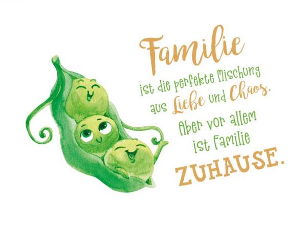 Postkarte *Familie ist*