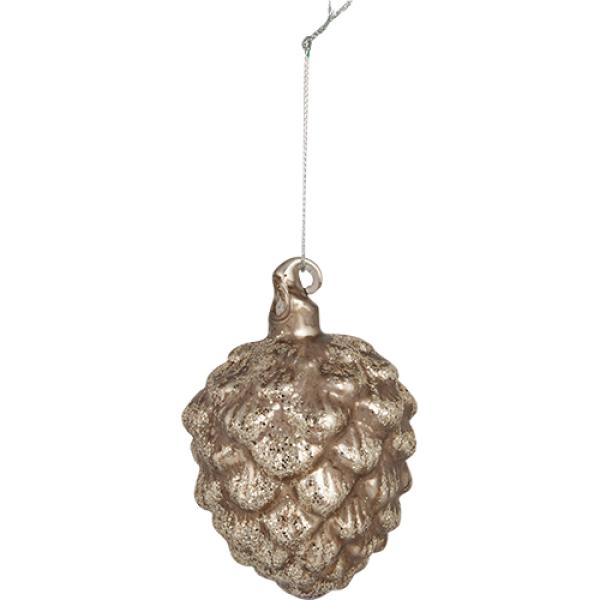 Cone glass *grey* glitter medium