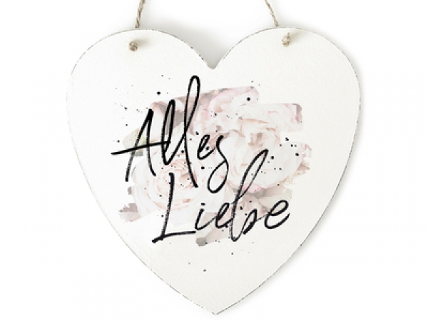 Herzschild *Alles Liebe*