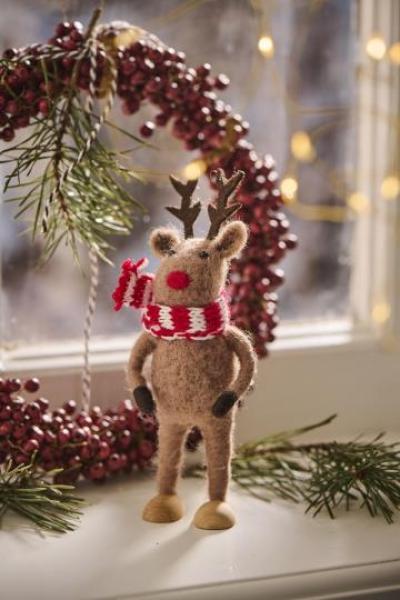Filz Rentier *Rudolf* stehend