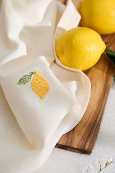 Stoffserviette Summer Vibes *Zitrone* butter cream